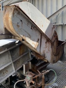 Measuring for a replacement guard in a Trash to Energy facility in CT